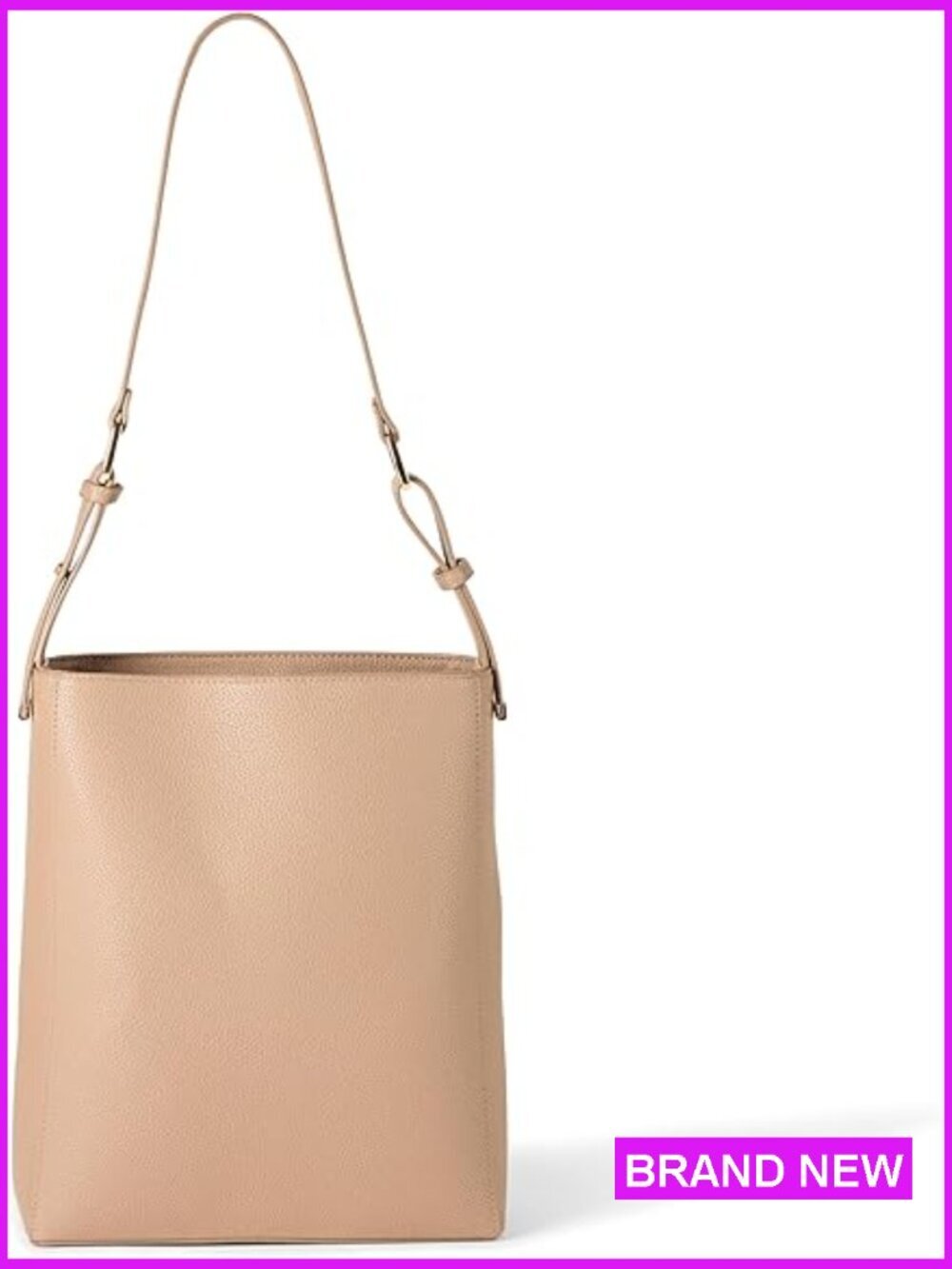 Woven Bucket Tote Bag Lightweight Everyday Essential Staples Shoulder Bag